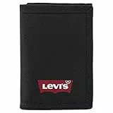 Levi's Batwing Trifold Wallet, Accesorio de Viaje – Cartera de Triple Pliegue Hombre, Negro (Regular Black), Talla Única