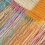 MRTREES Cortinas Antimoscas para Cocina Puerta Interior Cortina de Tiras Separador de Ambientes, Colorido, 100x200 cm, Cortinas de Hilos para Puertas Exteriores Pared Decorativa