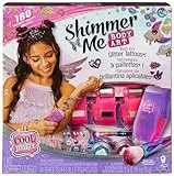 Cool MAKER - Shimmer ME Body Art - Kit de Tatuajes Temporales Niñas con Rodillo, 4 Películas de Efectos Metalizados y 180 Diseños - 6061176 - Juguetes Niñas 8 Años +