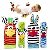 Juguete Divertido y Educativo Calcetines Sonajero Bebe 0 Meses - Sonajero Pies y Manos Bebe Fomentan el Aprendizaje y la Diversión - Estimulacion Temprana Bebes Para un Mejor Desarrollo Infantil