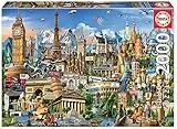 Educa - Puzzle de 2000 Piezas para Adultos | Símbolos de Europa. Incluye Pegamento Fix Puzzle. A Partir de 14 años (17697)