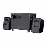 Trust Avora 2.1 - Conjunto de Altavoces con Subwoofer, 18 W, Alimentación por USB, Tamaño Compacto, Speaker para PC, Ordenador, Portátil, Música, Youtube - Negro