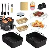 Accesorios para freidoras de aire caliente Ninja Foodi AF400EU, AF300EU, Emerio, Princess, Innsky, 7,6L/8L/9L/9L/9,5L Dual Zone Freidora de aire caliente, Airfryer Accesorios Set (Plus 7