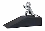 WENKO Cuña para la puerta Hercules, Goma, 10 x 6.5 x 4 cm, Negro