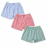 Hialegion Shorts Mujer Correr Pantalones Cortos de Mujer Lindos Uaves Estampado a Cuadros Pijama Pantalones Cortos Azul Rojo Verde M