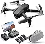 Dron con cámara 4K, doble cámara de seguimiento de vuelo, sensor de gravedad, gestos, foto, vídeo, retención de altitud, modo sin cabeza, para adultos y niños