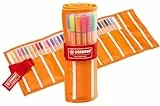 Rotulador punta fina STABILO point 88 - Estuche rollerset con 30 colores