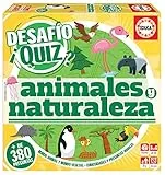 Educa - Desafio Quiz, Animales y Naturaleza, Juego de Mesa con 380 Preguntas Donde los Jugadores conocerán más sobre Animales y Naturaleza, Recomendado a Partir de 6 años (18219)