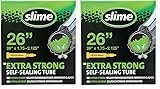 Slime 30060 Cámara Interior de Bicicleta con Sellante de Pinchazos Slime, Sellado Autónomo, Prevenir y Reparar, Válvula Presta, 47/57-559 mm (26' x1,75-2,125') (Paquete de 2)