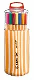 Rotulador punta fina STABILO point 88 - Estuche Zebrui con 20 colores