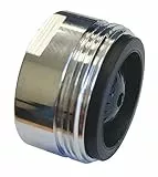 ONDÉE 502522501 Aireador M24/100, Cromado, Macho 24/100, Pico de Lavabo, Chorro Laminar, Caudal 15 L/min, Presión 3 Bar, Anticalcáreo, Antibacteriano