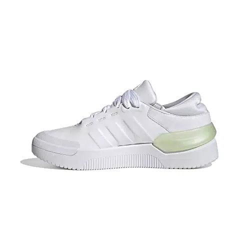 adidas Court Funk, Sneaker Mujer, FTWR White/FTWR White/Linen Green