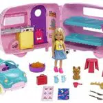 Barbie Chelsea Muñeca y su caravana, con perrito y accesorios