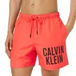 Calvin Klein Medium Drawstring, Bañador, Hombre, Bright Vermillion