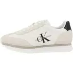 Calvin Klein Retro Runner NY-su Wn, Tenis Mujer, Blanco Brillante