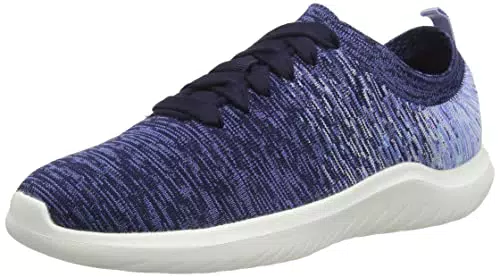 Clarks Nova Glint, Zapatillas, para Mujer, Azul