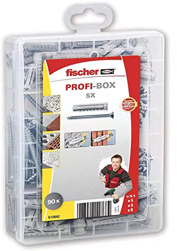 fischer Maletín Surtido SX 5/6/8 512642, Gris