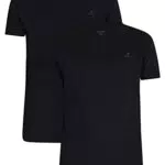 GANT C-Neck T-Shirt 2-Pack Camiseta, Black, M para Hombre
