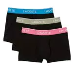Lacoste 5H3401 Baúl de Ropa Interior, Black/Fiji-RESEDA Pink-LY