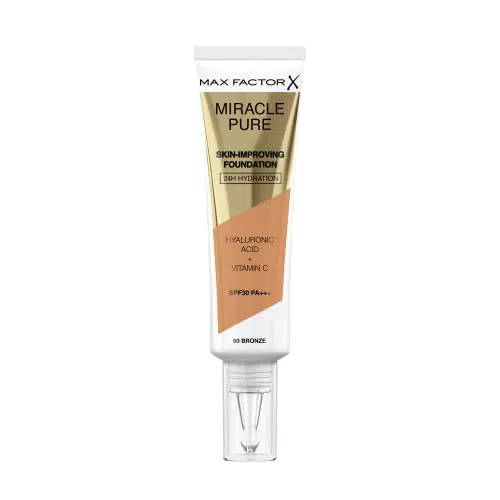 Max Factor Miracle Pure - Base de Maquillaje, Tono 80 Bronze