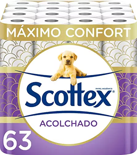 Scottex Acolchado Papel Higiénico - 63 rollos