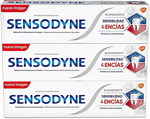 Sensodyne Sensibilidad y Encías, Pasta de Dientes Blanqueante