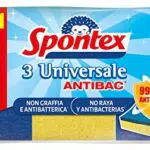 Spontex Estropajo Universale No Raya 2+1, Azul, Pequeño