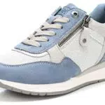 XTI - Zapatilla Cierre de Cremallera para Mujer, Color: Azul