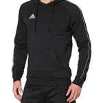 adidas CORE18 Hoody Sudadera con Capucha, Hombre, Negro