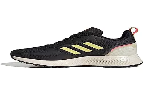 adidas Runfalcon 2.0 TR, Road Running Shoe Mujer, Core Black Almost Yellow Beam Pink