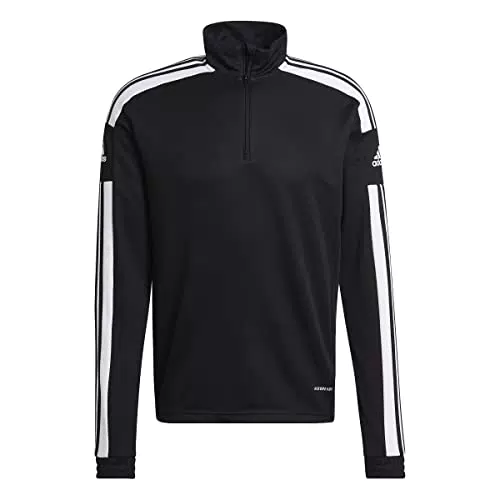adidas SQ21 TR Top Pullover, Mens, Black/White, S