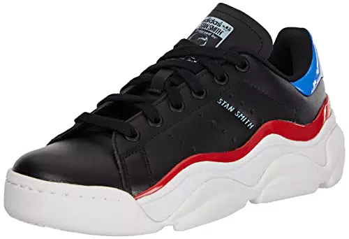 adidas Stan Smith MILLENCON W, Sneaker Mujer, Core Black/Bright Royal/Better Scarlet