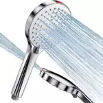 Alcachofa de Ducha Alta Presion - SREWOHS Antical Alcachofa Ducha Ahorro de Agua cabezal de ducha extraíble con 5 modos，Potente modo de chorro para limpiar baños
