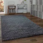 Alfombra Salón Pelo Largo Shaggy Mullida Monocolor Tamaños