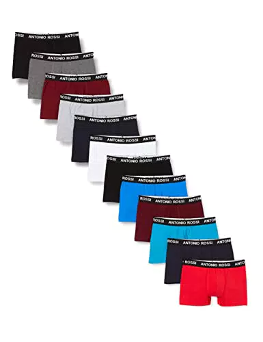 Antonio Rossi Boxers Ajustados Para Hombre, Hombre, Ligero Surtido