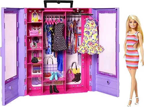 Barbie Fashionista Armario portátil para ropa de muñeca