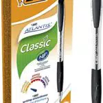BIC Atlantis Classic bolígrafos Retráctiles punta media - Negro
