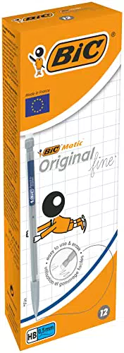 BIC Matic Original - Caja de 12 unidades, portaminas automáticos Fine 0