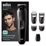Braun Recortadora Todo En Uno Series 3 MGK3420, Kit 6 En 1 Para Barba