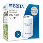 BRITA ON TAP V-MF 1x cartucho de filtro de agua - agua sostenible y libre de bacterias al 99