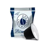 CAFFÈ BORBONE Café Respresso, Mezcla Azul - 100 Cápsulas - Compatibles con las Cafeteras de uso doméstico Nespresso*