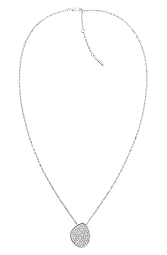 Calvin Klein Collar colgante para Mujer,Plata,55cm