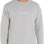 Calvin Klein Hombre Sudadera sin Capucha, Gris, XL
