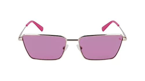 CALVIN KLEIN JEANS CKJ22217S Gafas, Gold/Pink, 58/16/140 Unisex Adulto