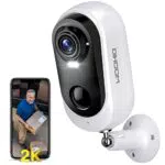 Cámara Vigilancia WiFi Exterior DIHOOM, 2K 3MP Cámara Vigilancia Inalámbrica con Batería 10000mAh