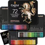 Castle Art Supplies Juego 72 Lápices Colores, Minas Blandas de Colores para Artistas Experimentados