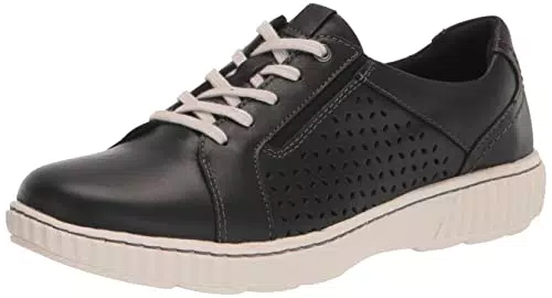 Clarks Caroline Ella, Zapatillas Mujer, Black Leather