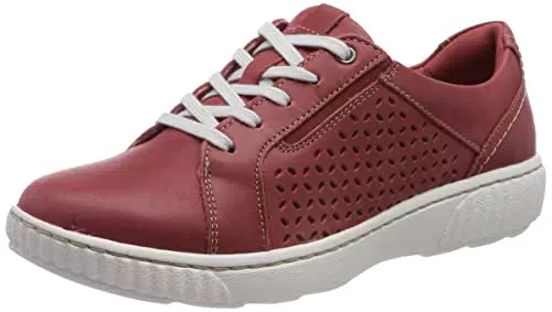Clarks Caroline Ella, Zapatillas Mujer, Cherry Red