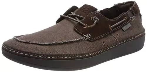 Clarks Higley Tie, Botas de barco Hombre, Brown Combi