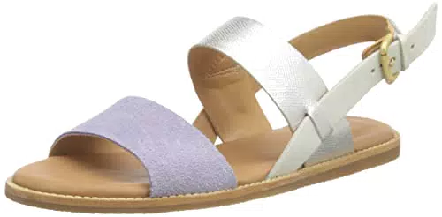 Clarks Karsea Strap, Sandalia Mujer, Lilac Combi